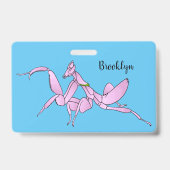 Badge Illustration de l'orchidée mante (Arrière)
