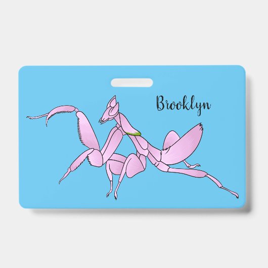 Badge Illustration de l'orchidée mante (Avant)