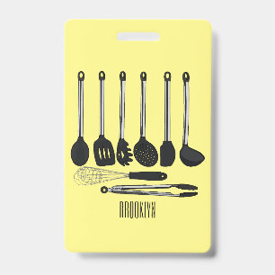 Badge Illustration de l'ustensile de cuisine