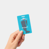 Badge Illustration de mignons baleines et voiliers (Handheld)