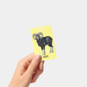 Badge Illustration de mouflon, mouton (Manuel / portable)