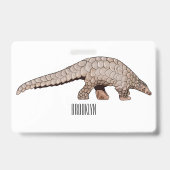 Badge Illustration de Pangolin (Arrière)