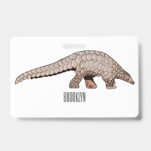 Badge Illustration de Pangolin (Avant)
