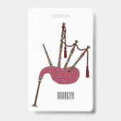 Badge Illustration de pipes (Arrière)