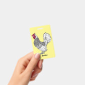 Badge Illustration de poulet Sebright (Manuel / portable)