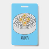 Badge Illustration de Shumai dim sum (Arrière)