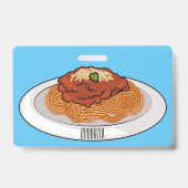 Badge Illustration de Spaghetti (Arrière)