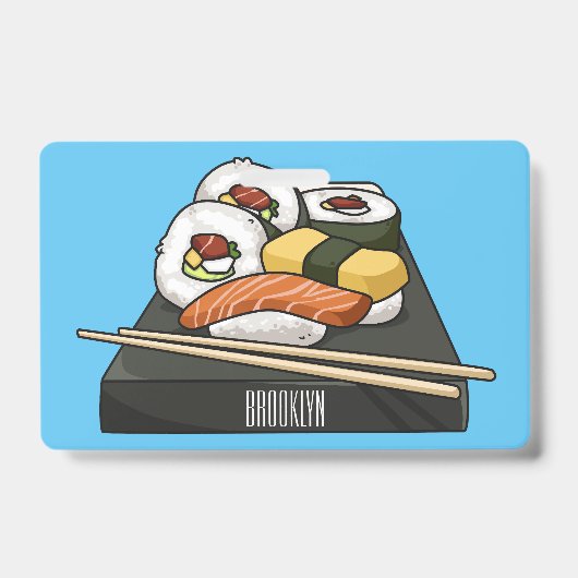 Badge Illustration de sushi (Avant)