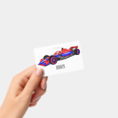 Badge Illustration de voiture de course professionnelle (Manuel / portable)