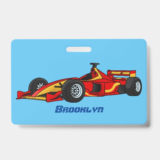 Badge Illustration de voitures de course à grande vitess (Avant)