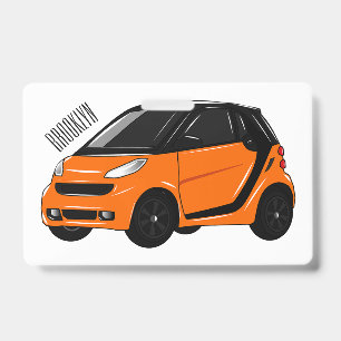 Badge Illustration de voiturette de dessin animé