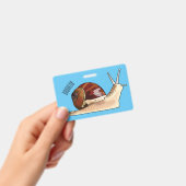 Badge Illustration d'escargot (Manuel / portable)