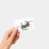 Badge illustration d'hélicoptère militaire Chinook (Manuel / portable)