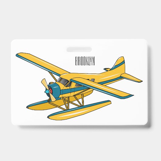 Badge Illustration d'hydravion (Avant)