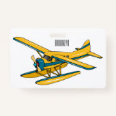 Badge Illustration d'hydravion (Dos)