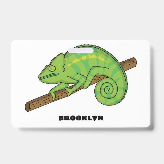 Badge Illustration du caméléon de la parson (Avant)