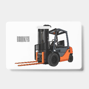 Badge Illustration du chariot élévateur