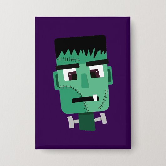 Badge Illustration du monstre de Frankenstein (Recto)