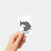 Badge Illustration du poisson-chat mignon (Manuel / portable)