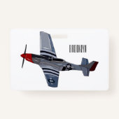 Badge Illustration d'un avion de chasse-bombardier (Dos)