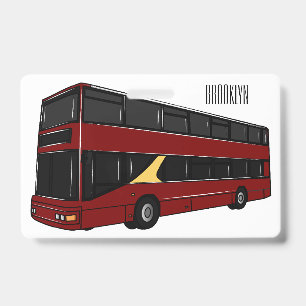 Badge Illustration d'un bus à deux étages