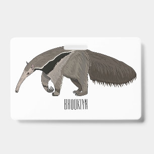 Badge Illustration d'un dessin animé d'Anteater