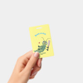 Badge Illustration d'un insecte du cricket vert mou (Manuel / portable)