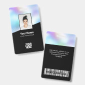 Badge Image Arrière - plan personnalisée Nom du logo d'e (Avant & arrière)