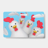 Badge Image de poule heureuse (Arrière)