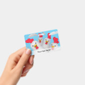 Badge Image de poule heureuse (Manuel / portable)