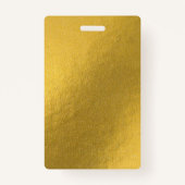 Badge Image photo texte personnalisée en or blanc do-it- (Devant)