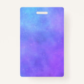 Badge Imaginaire Croissant Lune Avec Décorations Visage  (Dos)