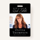 Badge Immobilier photo professionnel (Devant)