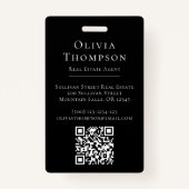 Badge Immobilier photo professionnel (Dos)