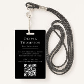 Badge Immobilier photo professionnel (Derrière avec lanière)