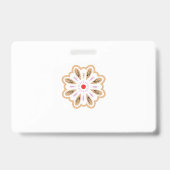 Badge Impression d'art de fleur de mandala | Décoration (Arrière)