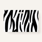 Badge imprimé zèbre noir blanc (Dos)