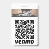 Badge Incendie sans cachets Insigne de code QR personnal (Back)