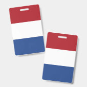 Badge Indicateur Pays-Bas (Avant & arrière)