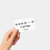 Badge Indicatif d'appel de nom d'insigne de (À main)