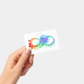Badge Infini avec méduse arc-en-ciel (Manuel / portable)