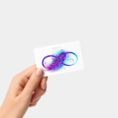 Badge Infini avec plume violette (Manuel / portable)