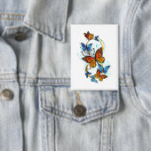 Badge Infinité de papillons monarques (Insitu)