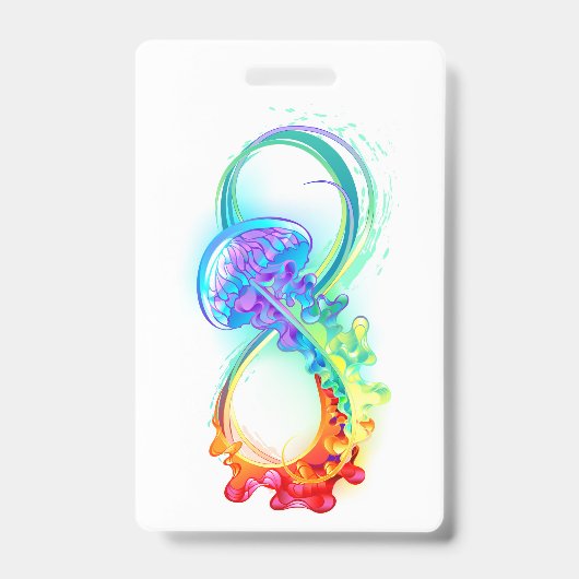 Badge Infinity with Rainbow Jellyfish (Avant)