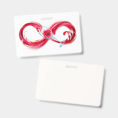 Badge Infinity with Red Wine (Avant & arrière)
