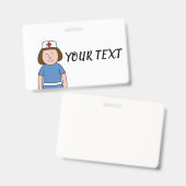 Badge Infirmière (Avant & arrière)