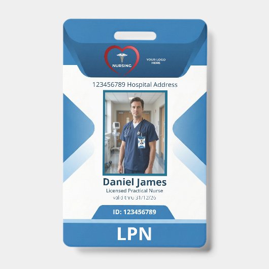 Badge Infirmière autorisée Infirmière praticienne Logo d (Avant)