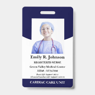 Badge Infirmière autorisée inscrite ID