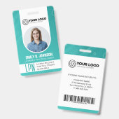 Badge Infirmière autorisée titulaire d'une licence perso (Avant & arrière)