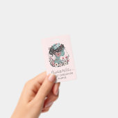 Badge Infirmière aux soins rose (Manuel / portable)